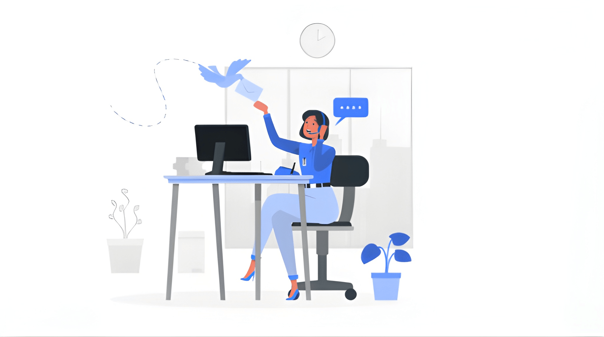 Woman with laptop